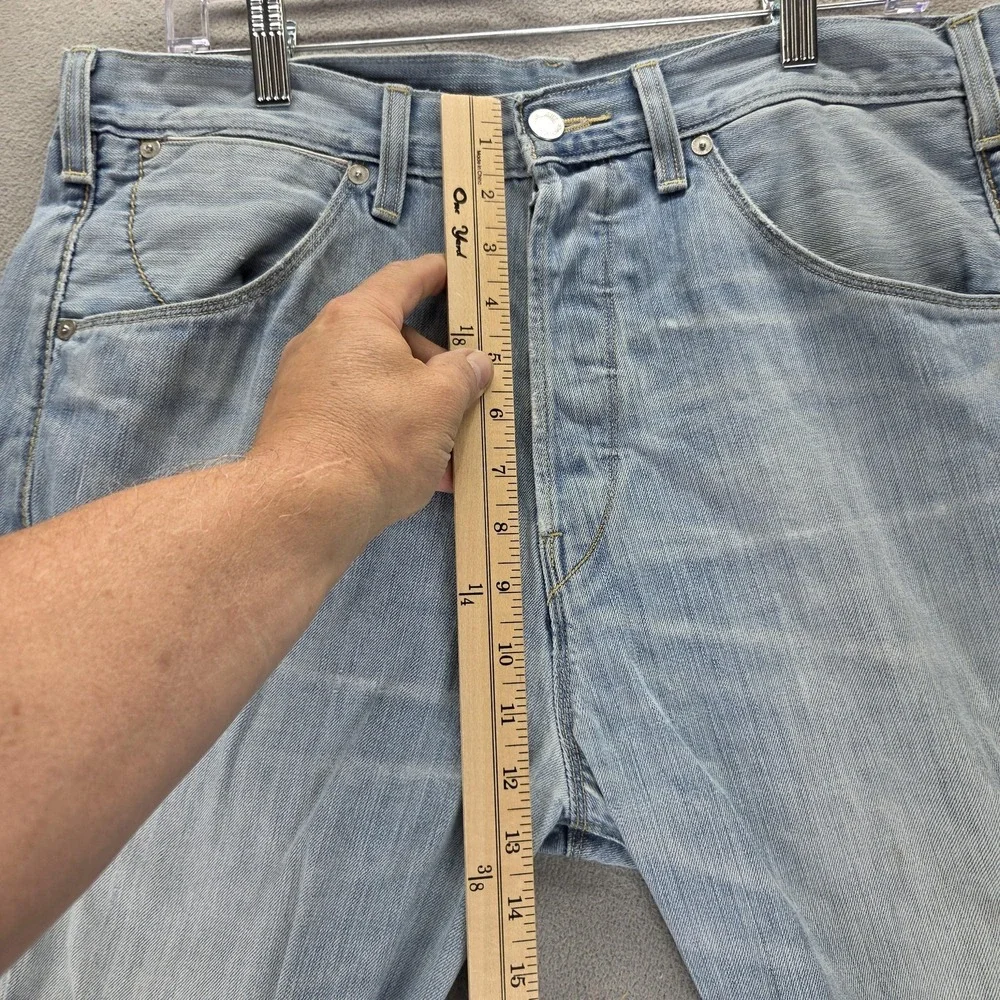 Vintage Levis Engineered Jeans Mens 33x32 Blue Twisted Light Wash Button Fly